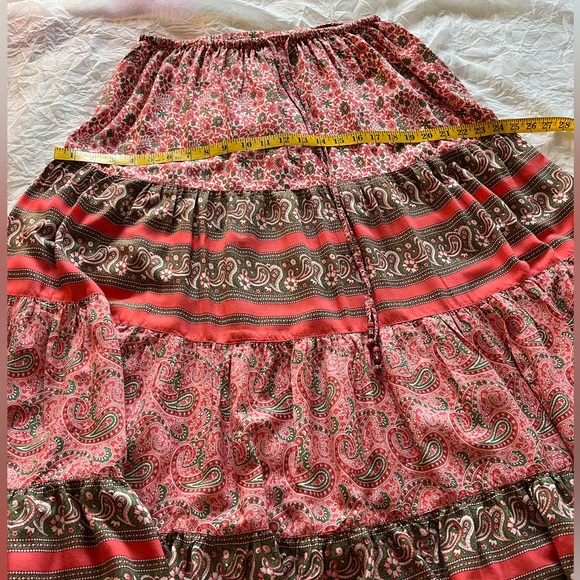 White Stag Full Colorful Flared Skirt - Picture 5 of 11